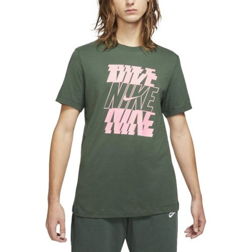 Nike Marškinėliai Vyrams M NSW Tee Swoosh/block Green