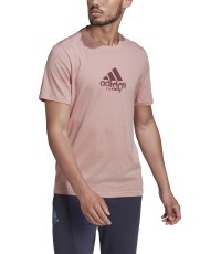 Adidas Marškinėliai Vyrams M Ten Game G Tee Pink HA0963
