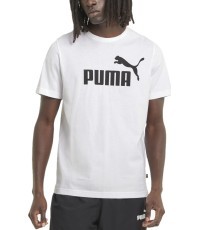 Puma Marškinėliai Vyrams Ess Logo Tee White