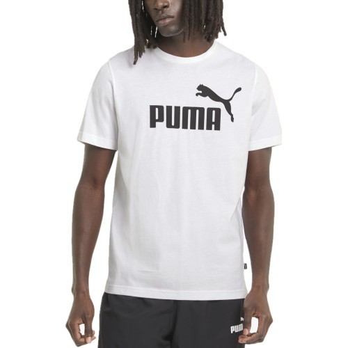 Puma Marškinėliai Vyrams Ess Logo Tee White