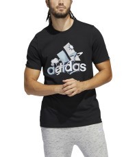 Marškinėliai Adidas Fluid Sport Bos Graphic M, juodi