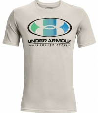 Vyriški marškinėliai Under Armour Multi Color Lockertag SS - Balta