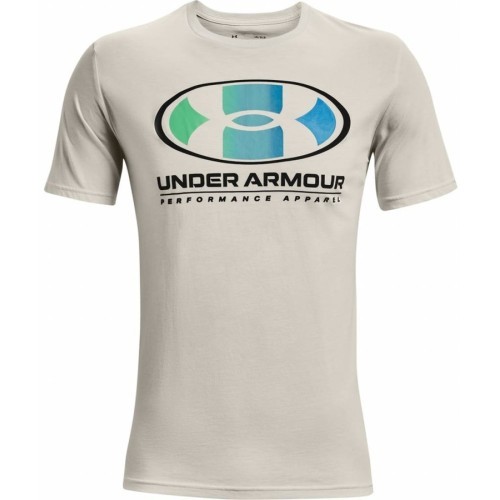 Мужская футболка Under Armour Multi Color Lockertag SS T-Shirt - Summit White