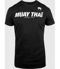 Vyriški marškinėliai Venum Muay Thai VT - Black/White