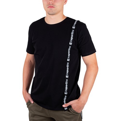Vīriešu T-krekls inSPORTline Sidestrap Man - Black