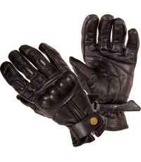 Summer Leather Motorcycle Gloves B-STAR Prelog - Juoda