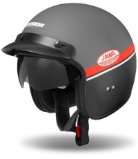 Motorcycle Helmet Cassida Oxygen Jawa OHC 2023 Gray Matte/Red/Black/White