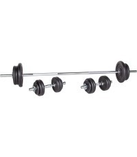 Plate-Loaded Dumbbell Set inSPORTline Castblack 160 + 40/30 mm 80 kg