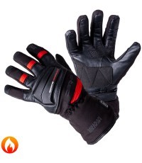 Heated Motorcycle/Cycling Gloves W-TEC HEATamo - Juoda, raudona