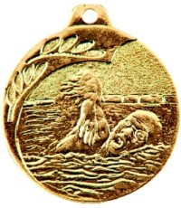 Medalis NP10 Plaukimas - Auksas