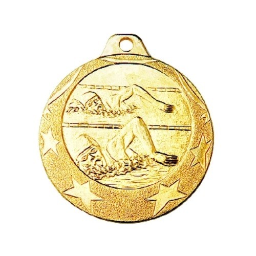 Медаль IL178 Плавание - Auksas
