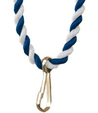 Медальный шнур синий/белый 70188.01
