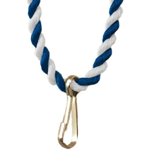 Медальный шнур синий/белый 70188.01