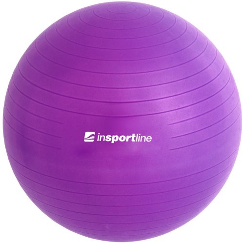 Vingrošanas bumba + sūknis inSPORTline Top Ball 45cm - Purple