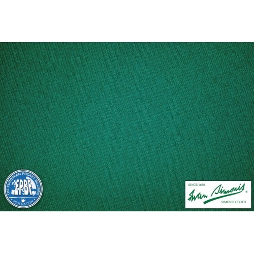 Сукно для бильярда Simonis 860, 198 см, сине-зеленое