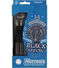 Smiginio strėlytės Harrows Steeltip Black Arrow 9206 3x21gR