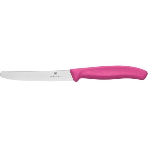 Victorinox nazis tomātiem 6.7836.L115, zobotais, 11cm, rozā krāsā