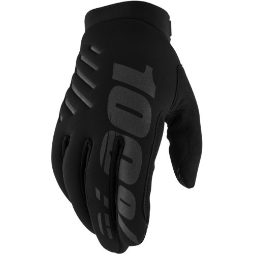 Мужские мотокроссовые перчатки 100% Brisker Black - Black