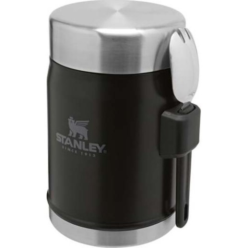 Food Thermos with a Spoon Stanley Classic, 0,4l, Black
