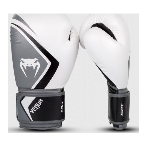 Боксерские перчатки Venum Contender 2.0 - белый/черный/серый