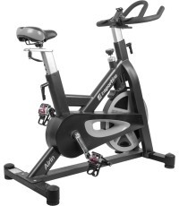 Spiningo dviratis inSPORTline Airin (iki 150kg, smagr. 20kg) - Juoda, sidabro