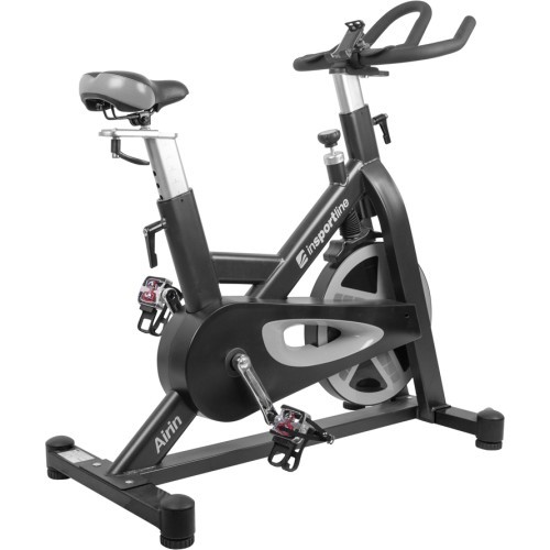 inSPORTline Airin spininga velosipēds (līdz 150 kg, svars 20 kg) - Black-Silver