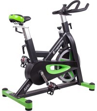 Spiningo dviratis inSPORTline Airin (iki 150kg, smagr. 20kg) - Juoda, žalia