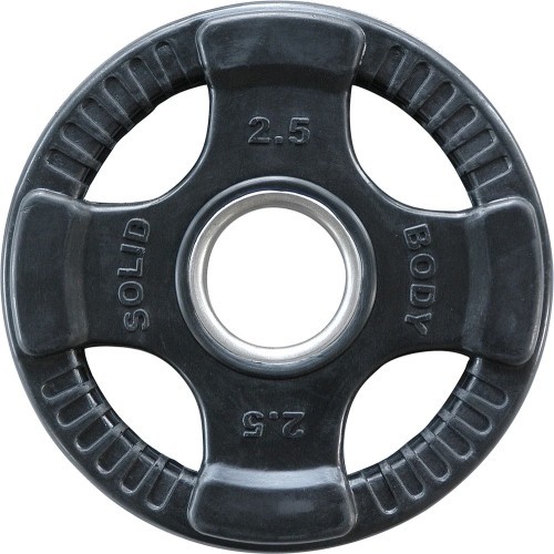 Svaru disks olimpiskais Body-Solid gumijas 4 Grip ORTK 2,5kg