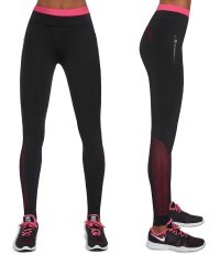 Women’s Sports Leggings BAS BLACK Inspire - Juoda, rožinė