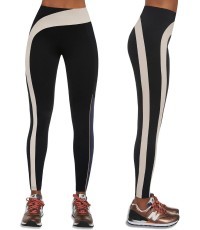 Women’s Sports Leggings BAS BLACK Flow - Juoda, kreminė