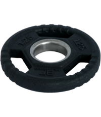 Rubber-Coated Weight Plate with Grips Bauer Fitness Premium 1,25kg AC-1491