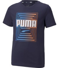Puma Marškinėliai Paaugliams Alpha Graphic Tee Blue 847292 06