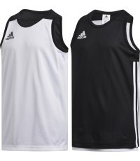 Adidas Krepšinio Marškinėliai Paaugliams 3G Spee Rev Jrs Black White