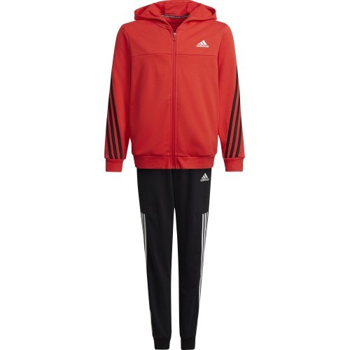 Adidas Sportinis Kostiumas Paaugliams B Cotton Ts Black Red HF4509