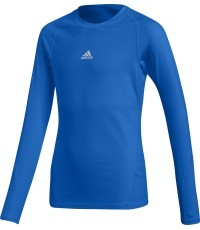 Marškinėliai Adidas Thermoactive Junior ASK LS TEE Y, mėlyni