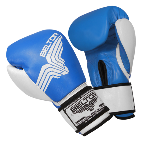 Боксерские перчатки Beltor Pro Fight B0008 синие, 10oz