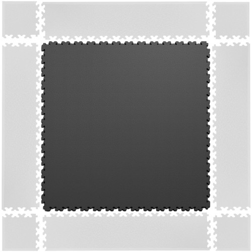 Напольный коврик-пазл inSPORTline Simple темно-серый