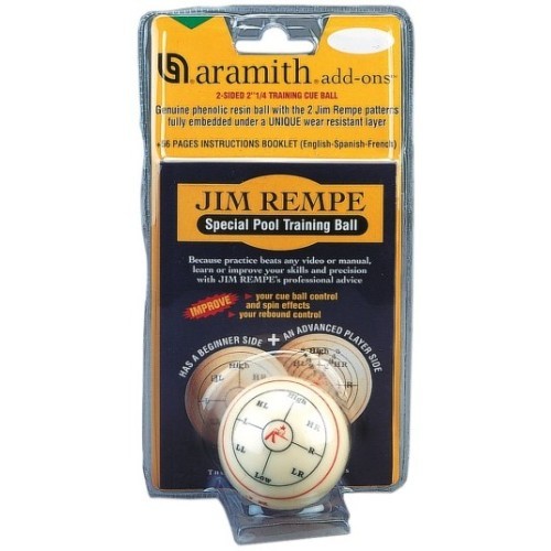 Мяч тренировочный "Aramith Jimmy Rempe", 57,2 мм, пул
