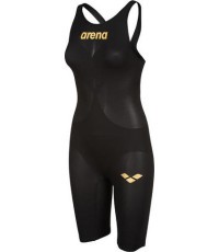Varžybinis plaukimo kostiumas moterims Arena  W Carbon AIR² Open Back, juodas - 553