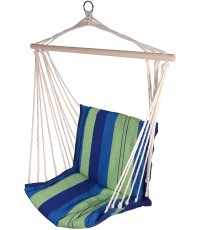 Hamakas-kėdė Cattara – mėlyna-žalia 95 x 50 cm