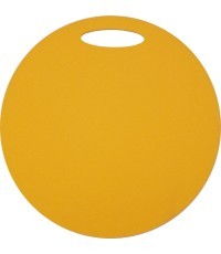 Apvalus kilimėlis sėdėjimui Yate, 35cm, viensluoksnis, geltonas
