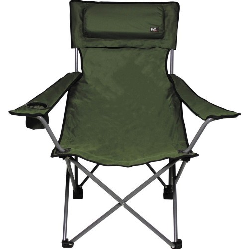 Saliekamais krēsls FoxOutdoor Deluxe, zaļš