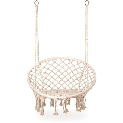 Hanging garden swing chair ModernHome White
