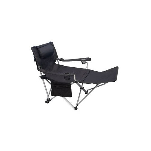 Saliekamais krēsls BasicNature Travelchair Luxus, melns