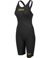 Varžybinis plaukimo kostiumas moterims Arena Carbon Glide FBSLOB, juodas - 105