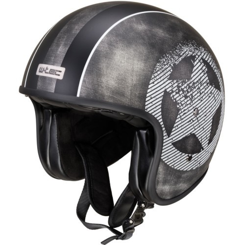 Мотоциклетный шлем W-TEC Angeric, серый - Grey Star