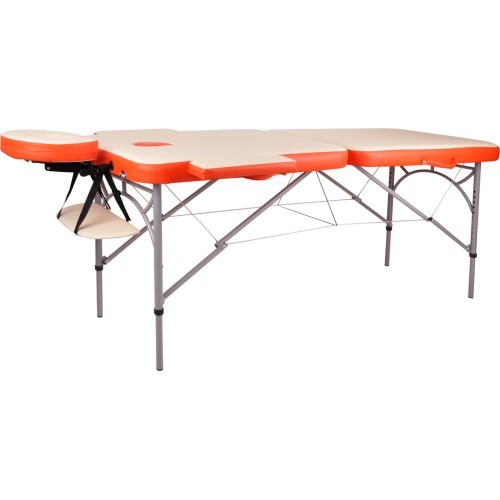 Alumīnija saliekamais masāžas galds inSPORTline Tamati 2 gab. - Orange