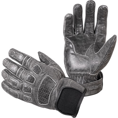 Кожаные мотоциклетные перчатки W-TEC Whacker - Grey