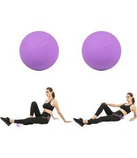 Masažo kamuoliukai inSPORTline Thera 6,5cm 2x150g - Violetinė