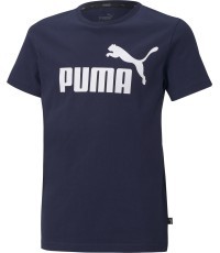 Puma Marškinėliai Paaugliams Ess Logo Tee Blue 586960 06